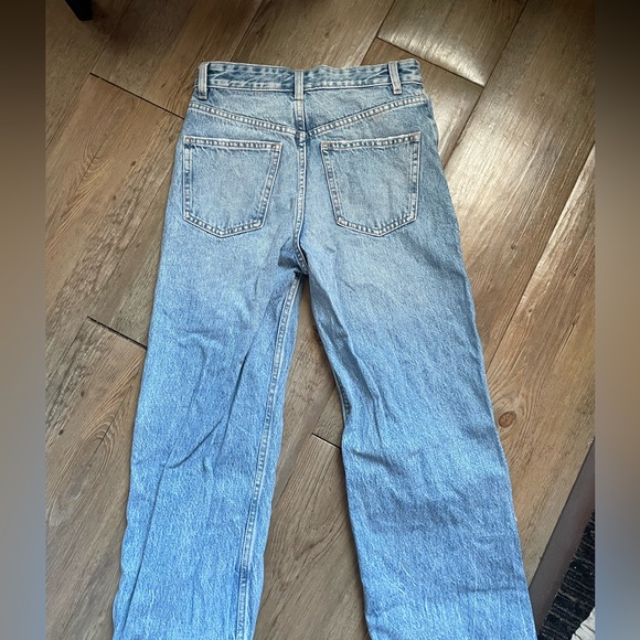 Zara distressed blue jeans, size 2 - Picture 3 of 3